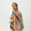 Tropical Bloom Hijab 🌿✨